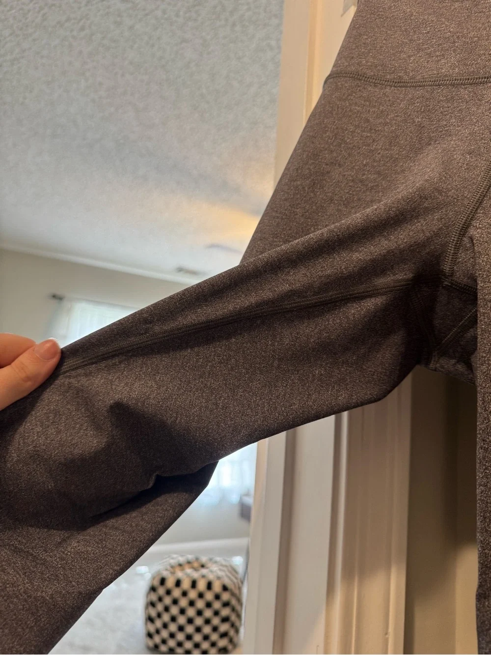 Grey Lululemon Wunder Under Leggings
